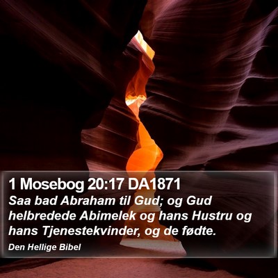 1 Mosebog 20:17 DA1871 Bible Verse Image