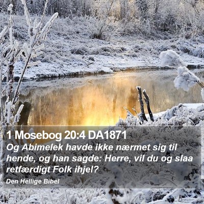 1 Mosebog 20:4 DA1871 Bible Verse Image