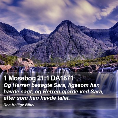 1 Mosebog 21:1 DA1871 Bible Verse Image