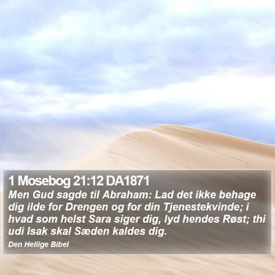1 Mosebog 21:12 DA1871 Bible Verse Image