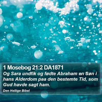 1 Mosebog 21:2 DA1871 Bible Verse Image