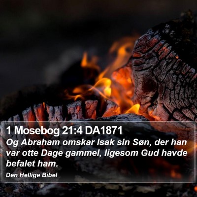 1 Mosebog 21:4 DA1871 Bible Verse Image
