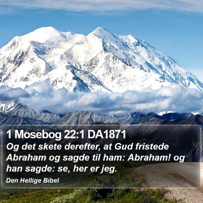 1 Mosebog 22:1 DA1871 Bible Verse Image
