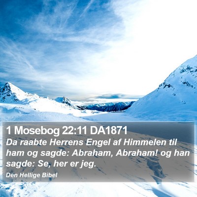 1 Mosebog 22:11 DA1871 Bible Verse Image