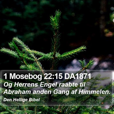 1 Mosebog 22:15 DA1871 Bible Verse Image