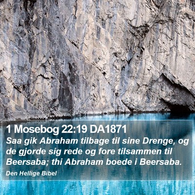 1 Mosebog 22:19 DA1871 Bible Verse Image