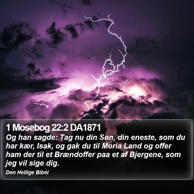 1 Mosebog 22:2 DA1871 Bible Verse Image