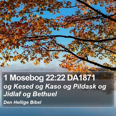 1 Mosebog 22:22 DA1871 Bible Verse Image