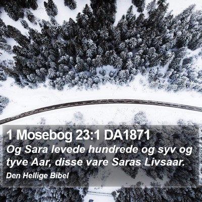 1 Mosebog 23:1 DA1871 Bible Verse Image