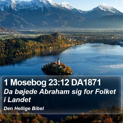 1 Mosebog 23:12 DA1871 Bible Verse Image