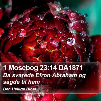 1 Mosebog 23:14 DA1871 Bible Verse Image