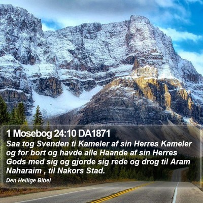 1 Mosebog 24:10 DA1871 Bible Verse Image