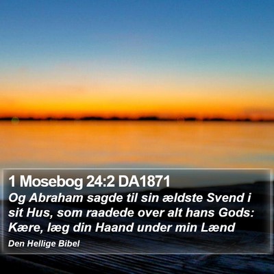 1 Mosebog 24:2 DA1871 Bible Verse Image