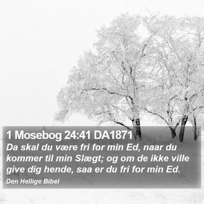 1 Mosebog 24:41 DA1871 Bible Verse Image