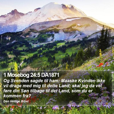 1 Mosebog 24:5 DA1871 Bible Verse Image