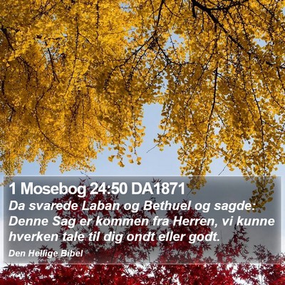 1 Mosebog 24:50 DA1871 Bible Verse Image