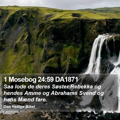 1 Mosebog 24:59 DA1871 Bible Verse Image