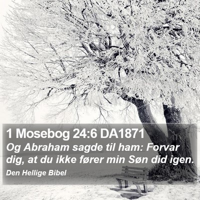 1 Mosebog 24:6 DA1871 Bible Verse Image