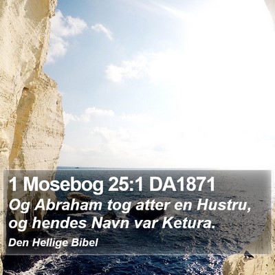 1 Mosebog 25:1 DA1871 Bible Verse Image