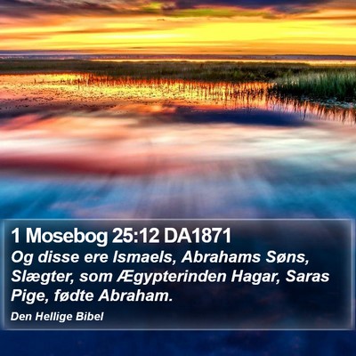 1 Mosebog 25:12 DA1871 Bible Verse Image