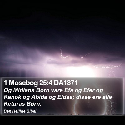 1 Mosebog 25:4 DA1871 Bible Verse Image