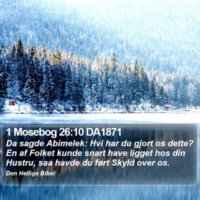 1 Mosebog 26:10 DA1871 Bible Verse Image
