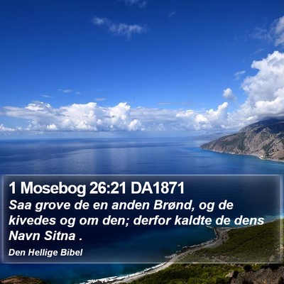 1 Mosebog 26:21 DA1871 Bible Verse Image