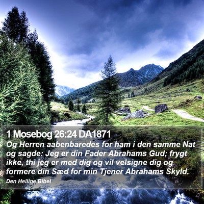 1 Mosebog 26:24 DA1871 Bible Verse Image