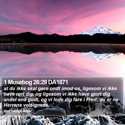1 Mosebog 26:29 DA1871 Bible Verse Image