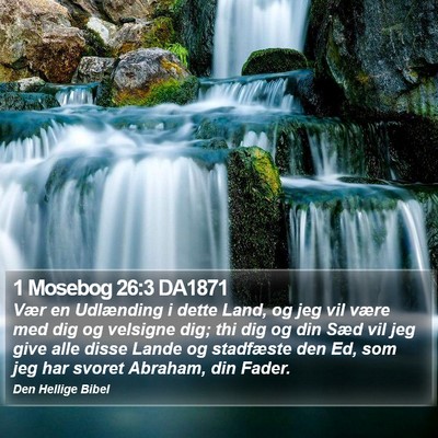 1 Mosebog 26:3 DA1871 Bible Verse Image