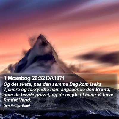 1 Mosebog 26:32 DA1871 Bible Verse Image