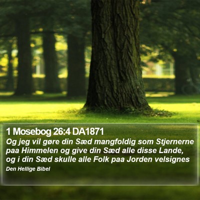 1 Mosebog 26:4 DA1871 Bible Verse Image
