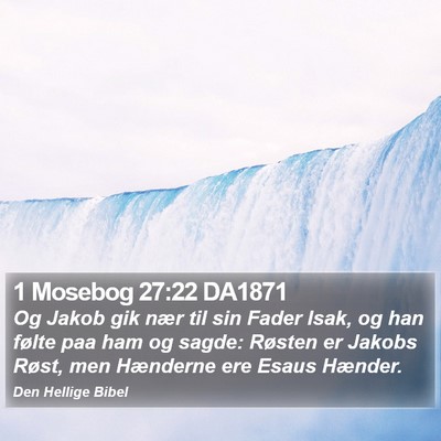 1 Mosebog 27:22 DA1871 Bible Verse Image