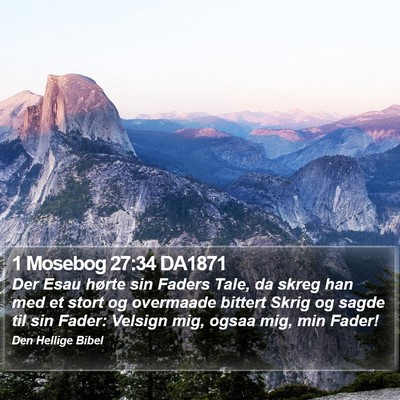 1 Mosebog 27:34 DA1871 Bible Verse Image