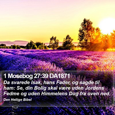 1 Mosebog 27:39 DA1871 Bible Verse Image