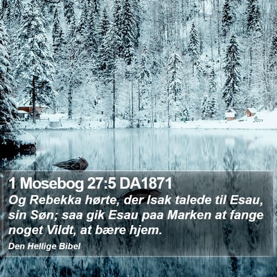 1 Mosebog 27:5 DA1871 Bible Verse Image