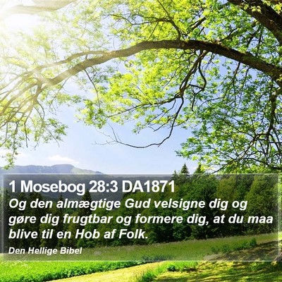 1 Mosebog 28:3 DA1871 Bible Verse Image