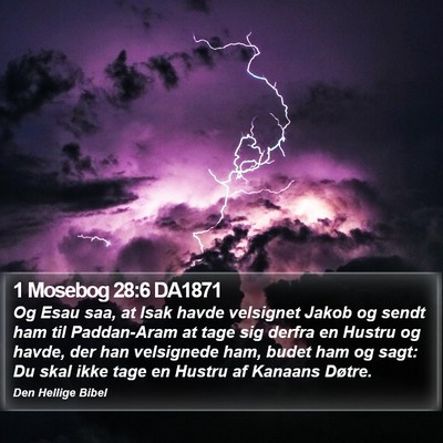 1 Mosebog 28:6 DA1871 Bible Verse Image