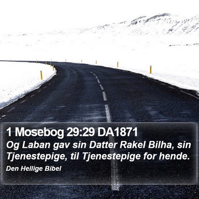 1 Mosebog 29:29 DA1871 Bible Verse Image