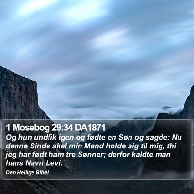 1 Mosebog 29:34 DA1871 Bible Verse Image