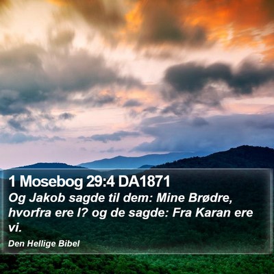 1 Mosebog 29:4 DA1871 Bible Verse Image