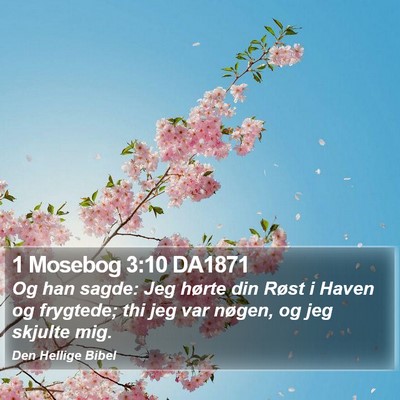 1 Mosebog 3:10 DA1871 Bible Verse Image