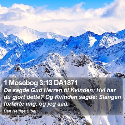 1 Mosebog 3:13 DA1871 Bible Verse Image