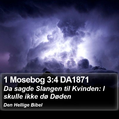 1 Mosebog 3:4 DA1871 Bible Verse Image