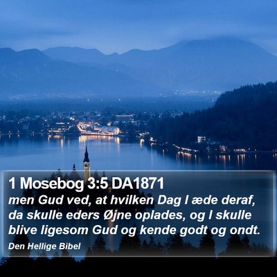 1 Mosebog 3:5 DA1871 Bible Verse Image