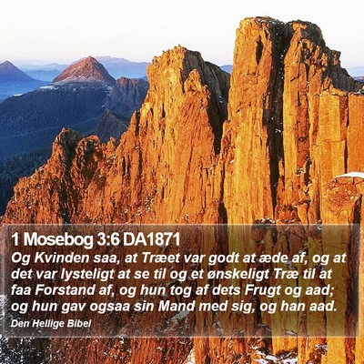 1 Mosebog 3:6 DA1871 Bible Verse Image