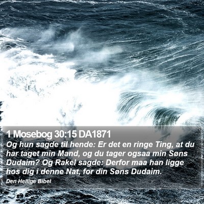 1 Mosebog 30:15 DA1871 Bible Verse Image