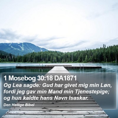 1 Mosebog 30:18 DA1871 Bible Verse Image