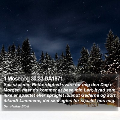 1 Mosebog 30:33 DA1871 Bible Verse Image