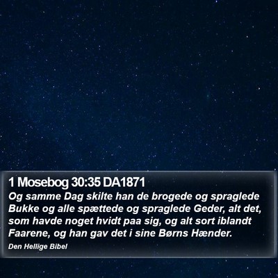 1 Mosebog 30:35 DA1871 Bible Verse Image